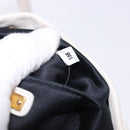 Miu Miu Matelasse Shoulder Bag Leather White Gold Tone Auth 192710A-12