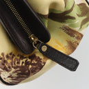 CELINE Hand Bag Canvas Yellow Gold Tone Auth 192711A-20