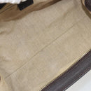 CELINE Hand Bag Canvas Yellow Gold Tone Auth 192711A-11