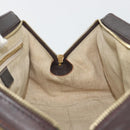 CELINE Hand Bag Canvas Yellow Gold Tone Auth 192711A-22
