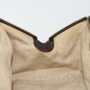 CELINE Hand Bag Canvas Yellow Gold Tone Auth 192711A-23