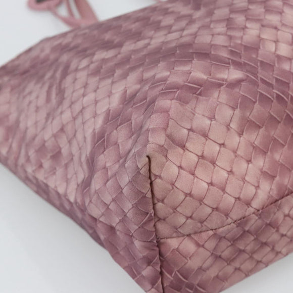 BOTTEGA VENETA INTRECCIATO Tote Bag Nylon Pink Auth 192712A