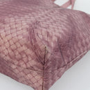 BOTTEGA VENETA INTRECCIATO Tote Bag Nylon Pink Auth 192712A-15