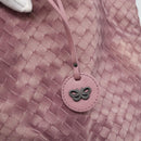 BOTTEGA VENETA INTRECCIATO Tote Bag Nylon Pink Auth 192712A-10