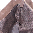 CELINE C Macadam Tote Bag Canvas Ivory Brown Auth 192715-18