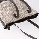 CELINE C Macadam Tote Bag Canvas Ivory Brown Auth 192715-6