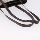 CELINE C Macadam Tote Bag Canvas Ivory Brown Auth 192715-7