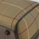 Burberrys Nova Check Boston Bag Canvas Beige Gold Tone Auth 192716-15