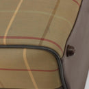 Burberrys Nova Check Boston Bag Canvas Beige Gold Tone Auth 192716-16