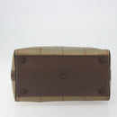 Burberrys Nova Check Boston Bag Canvas Beige Gold Tone Auth 192716-5