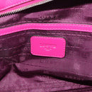 LOEWE Heritage Hand Bag Leather Pink Silver Auth 192717-15