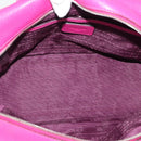 LOEWE Heritage Hand Bag Leather Pink Silver Auth 192717-16