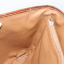 CELINE Macadam Tote Bag PVC Leather Brown Gold Tone Auth 192720-17