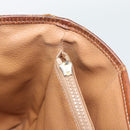 CELINE Macadam Tote Bag PVC Leather Brown Gold Tone Auth 192720-18
