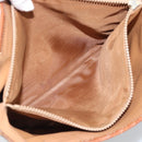 CELINE Macadam Tote Bag PVC Leather Brown Gold Tone Auth 192720-19