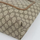 GUCCI GG Supreme Tote Bag PVC Leather Beige Auth 192725-10