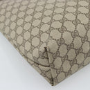 GUCCI GG Supreme Tote Bag PVC Leather Beige Auth 192725-13