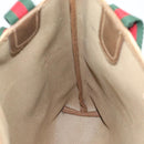 GUCCI GG Supreme Tote Bag PVC Leather Beige Auth 192725-18
