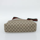 GUCCI GG Supreme Tote Bag PVC Leather Beige Auth 192725-9
