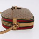 GUCCI Micro GG Shoulder Bag PVC Leather Beige Gold Tone Auth 192726-5