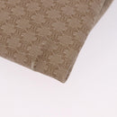 CELINE Macadam Tote Bag PVC Leather Beige Auth 192728-16