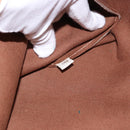 CELINE Macadam Tote Bag PVC Leather Beige Auth 192728-12