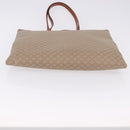 CELINE Macadam Tote Bag PVC Leather Beige Auth 192728-5