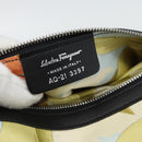 Salvatore Ferragamo Tote Bag Nylon Yellow Silver Auth 192729A-12