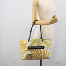 Salvatore Ferragamo Tote Bag Nylon Yellow Silver Auth 192729A-20