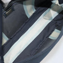 FENDI Mamma Baguette Shoulder Bag Canvas Navy Silver Auth 192731SV-10