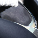FENDI Mamma Baguette Shoulder Bag Canvas Navy Silver Auth 192731SV-11