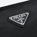 PRADA Shoulder Bag Nylon Black Silver Auth 192732A-14