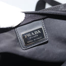 PRADA Shoulder Bag Nylon Black Silver Auth 192732A-17