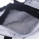 PRADA Shoulder Bag Nylon Black Silver Auth 192732A-18