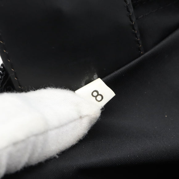 PRADA Shoulder Bag Nylon Black Silver Auth 192732A