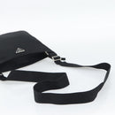 PRADA Shoulder Bag Nylon Black Silver Auth 192732A-7