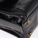 CHANEL Shoulder Bag Patent Black CC Auth 192734-9