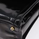 CHANEL Shoulder Bag Patent Black CC Auth 192734-14