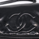 CHANEL Shoulder Bag Patent Black CC Auth 192734-17