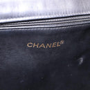 CHANEL Shoulder Bag Patent Black CC Auth 192734-18