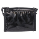 CHANEL Shoulder Bag Patent Black CC Auth 192734-2