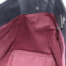 CHANEL Choco Bar Chain Shoulder Bag Lamb Skin Black Silver CC Auth 192736V-17