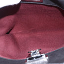 CHANEL Choco Bar Chain Shoulder Bag Lamb Skin Black Silver CC Auth 192736V-23