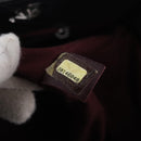 CHANEL Choco Bar Chain Shoulder Bag Lamb Skin Black Silver CC Auth 192736V-24