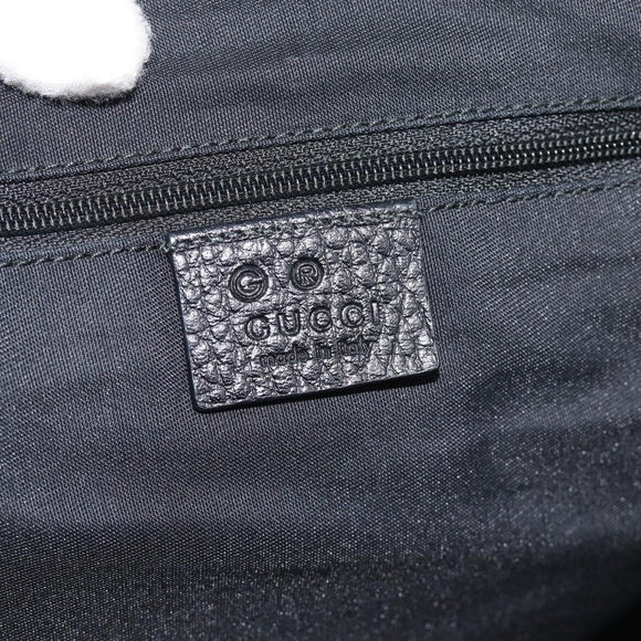 GUCCI GG Canvas Tote Bag Outlet Black Khaki 238696 Auth 192737