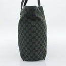 GUCCI GG Canvas Tote Bag Outlet Black Khaki 238696 Auth 192737-3