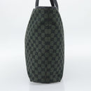 GUCCI GG Canvas Tote Bag Outlet Black Khaki 238696 Auth 192737-4