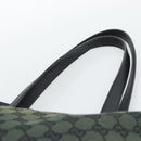 GUCCI GG Canvas Tote Bag Outlet Black Khaki 238696 Auth 192737-14