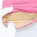 CHANEL Matelasse Chain Shoulder Bag Lamb Skin Pink Gold Tone CC Auth 192738M-16