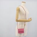 CHANEL Matelasse Chain Shoulder Bag Lamb Skin Pink Gold Tone CC Auth 192738M-21